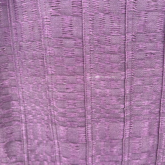 DOITUNG Purple Cotton Single Button Open Pleated Designer Blazer Size EU 42 - Picture 8 of 9